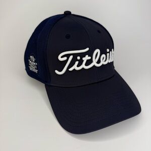 Titleist by New Era 100th PGA Championship 2018 Fitted Golf Hat Cap Blue S/M EUC